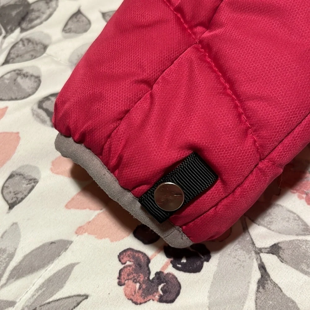 Gerry Fuschia Pink Silver Girls Puffer Coat Size Large 14-16